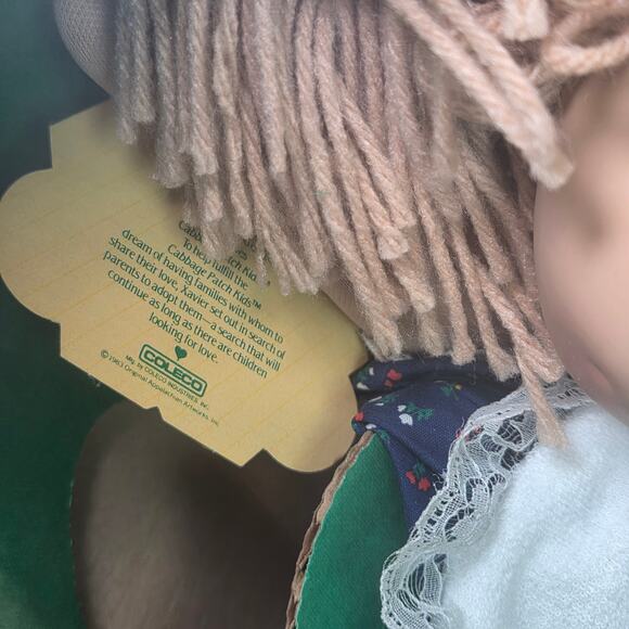 1985 Coleco Cabbage Patch Kids Doll Aggie Gertie Boxed w/ Papers - Picture 5 of 13